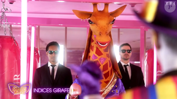 La Girafe lors du lancement de "Mask Singer 2025", le 2 mai, sur TF1