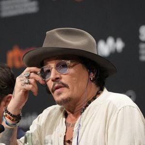 L'acteur et réalisateur Johnny Depp lors de la conférence de presse du film 'Modì', à l'occasion de la 72e édition du Festival du film de San Sebastian, le 24 septembre 2024, à San Sebastian, Guipuzcoa, Pays basque (Espagne). Modì", le premier film réalisé par Johnny Depp, raconte 72 heures de la vie de l'artiste italien Amedeo Modigliani, connu sous le nom de Modì parmi ses amis. Photo by Unanue/Europa Press/ABACAPRESS.COM