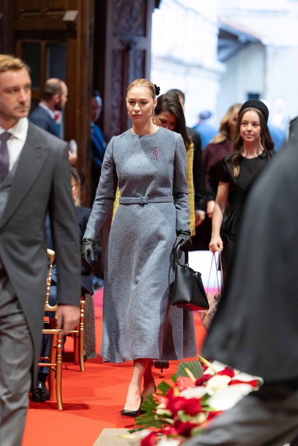 Beatrice Borromeo lors de la messe en la cathédrale Notre-Dame-immaculée de Monaco le jour de la fête nationale à Monaco le 19 novembre 2025.

© Olivier Huitel / Pool Monaco / Bestimage