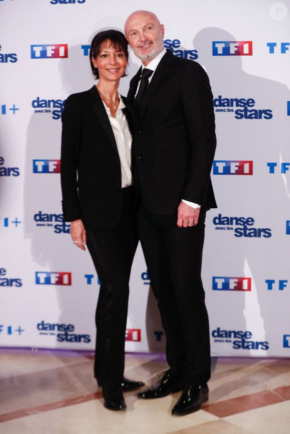 Frank Leboeuf et sa femme Chrislaure Nollet - Photocall de lancement de la saison 2025 de "Danse avec les stars" (DALS) au siège de  TF1 à Boulogne-Billancourt, France, le 16 janvier 2025. © Christophe Clovis / Bestimage