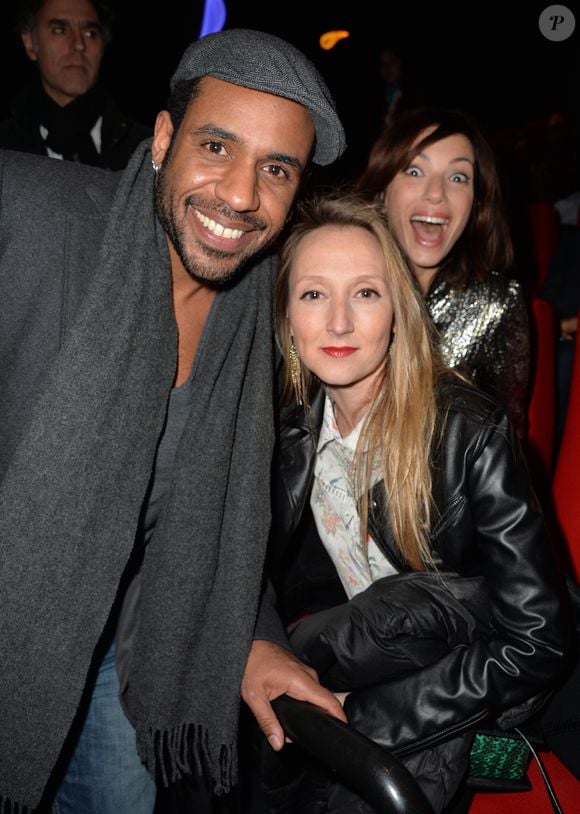 Exclusif -  Loup-Denis Elion, Audrey Lamy (enceinte) et Aure Atika - Projecton du film " Tout pour etre heureux" de Cyril Gelblat le 16 mars 2016 dans le cadre du festival de Valenciennes Fiction - Projecton du film "Tout pour être heureux" de Cyril Gelblat le 16 mars 2016 dans le cadre du festival 2 cinéma de Valenciennes le 16 mars 2016. © Veeren/Bestimage