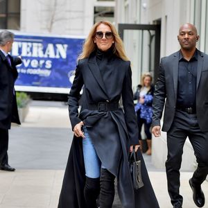 Céline Dion à la sortie de son concert au Barclays Center à New York le 29 février 2020 (Backgrid USA / Bestimage).