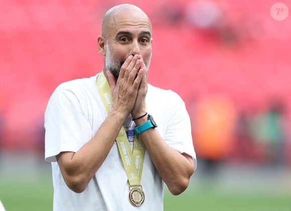 Pep Guardiola à Londres, le 10 août 2024. (Credit Image © Paul Terry/Sportimage/Cal Sport Media)