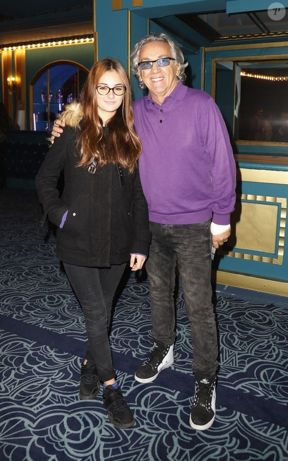 Exclusif - Jean-Pierre Savelli et sa fille - Backstage du concert de Gilbert Montagné aux Folies Bergères à Paris le 4 décembre 2017. © Marc Ausset- Lacroix / Bestimage (no web - No Blog pour suisse et Belgique)