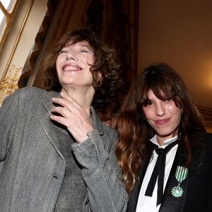 Jane Birkin (invitee) et sa fille Lou Doillon
Paris le 10 avril 2013 DOMINIQUE JACOVIDES / BESTIMAGE