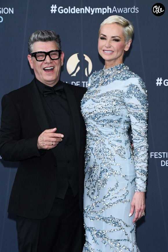 Monte-Carlo, Monaco: IPA85760993 - Monte Carlo, 65th Monte Carlo Television Festival - Closing Ceremony Red Carpet.- Marc Lavoine, Adriana Karembeu