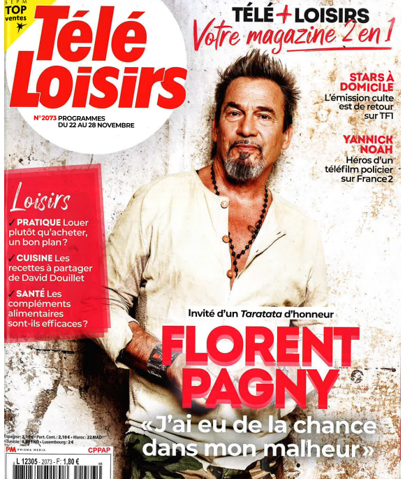 Florent Pagny en couverture de "Télé-Loisirs", le 16 novembre 2025. @Télé-Loisirs