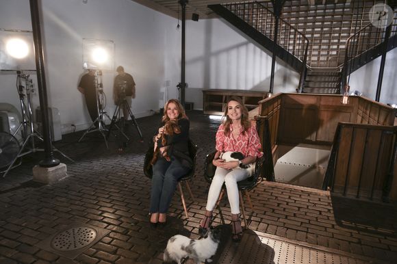 Exclusif - Pascale de La Tour du Pin pendant l’enregistrement d’Animaux Stars, présenté par B.Montiel et diffusé le 6 septembre 2025 sur Animaux TV, à Paris, France le 3 juillet 2025. © Jack Tribeca/Bestimage
