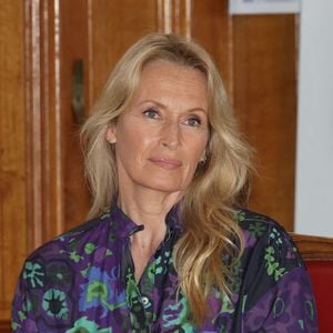 Estelle Lefébure (marraine de l'édition) lors de la cérémonie de remise de prix du concours pédagogique "Oceano pour Tous" au musée Océanographique de Monaco, le 13 juin 2023. © Claudia Albuquerque/Bestimage