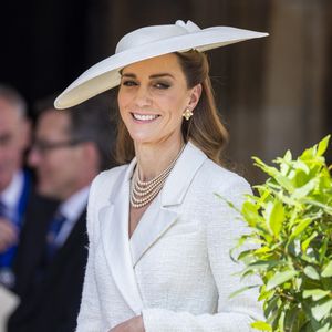 Kate Middleton se retire de l'événement Royal Ascot.

Windsor, ROYAUME-UNI – Des membres de la famille royale britannique lors du service annuel de l’Ordre de la Jarretière à la chapelle Saint-Georges, château de Windsor.

Sur la photo : Catherine, princesse de Galles (Catherine « Kate » Middleton, princesse de Galles)