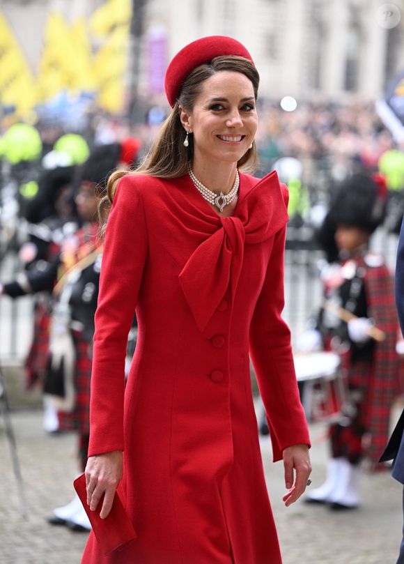Un évènement capital du calendrier annuel de la famille royale qu'elle a snobé deux année de suite.

Catherine (Kate) Middleton, princesse de Galles - La famille royale britannique célèbre le 76ème Commonwealth Day à l'abbaye de Westminster à Londres, le 10 mars 2025.