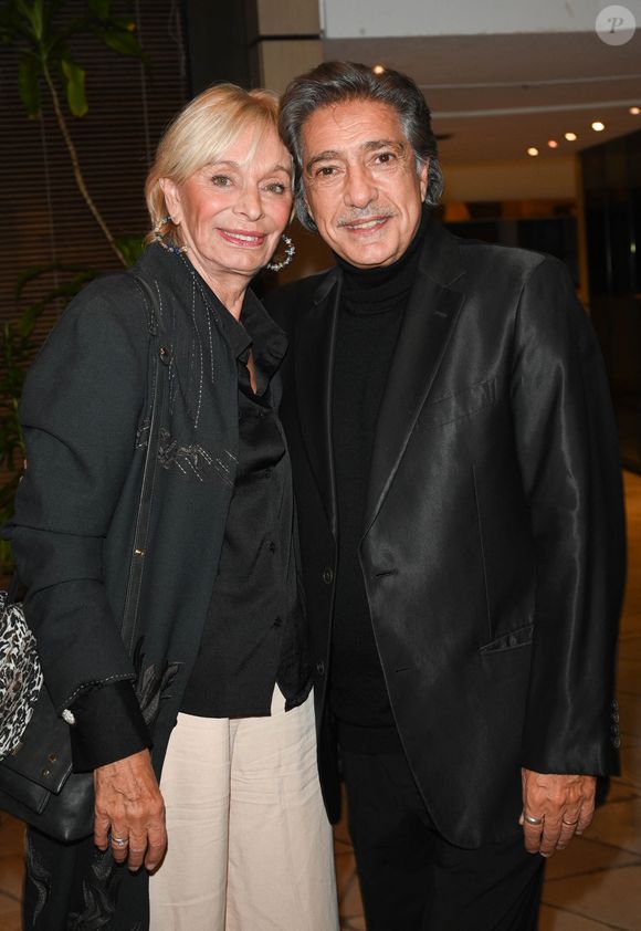 Frédéric François et sa femme Monique Vercauteren lors de l'hommage à Jean Renard à la Sacem à Paris le 5 octobre 2022.
© Coadic Guirec / Bestimage