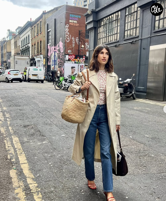 Jeanne Damas, fondatrice de la marque Rouje, sur Instagram