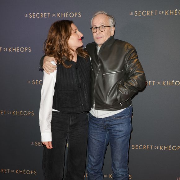 Julia Piaton et Fabrice Luchini - Avant-première du film "Le Secret de Khéops" au Cinéma Pathé Wepler à Paris le 27 février 2025. © Coadic Guirec/Bestimage