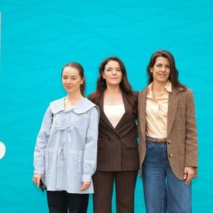 Mélanie-Antoinette de Massy, Charlotte Casiraghi et la princesse Alexandra de Hanovre lors de la sixième journée du Rolex Monte-Carlo Masters au Monte-Carlo Country Club de Monaco, le 10 avril 2026. © Claudia Albuquerque/Bestimage