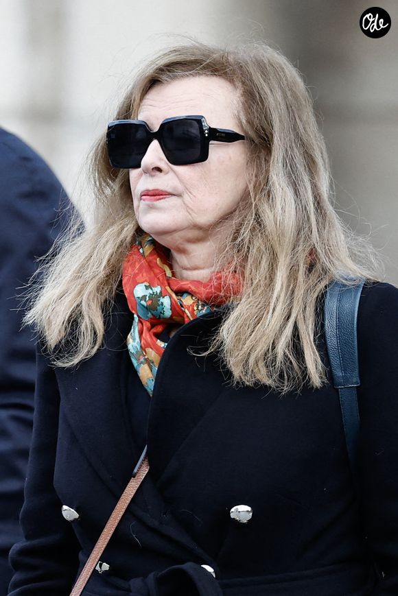 Valérie Trierweiler - Obsèques d'Isabelle Mergault à la Coupole du Père-Lachaise à Paris le 30 mars 2026. © Cyril Moreau - Dominique Jacovides / Bestimage