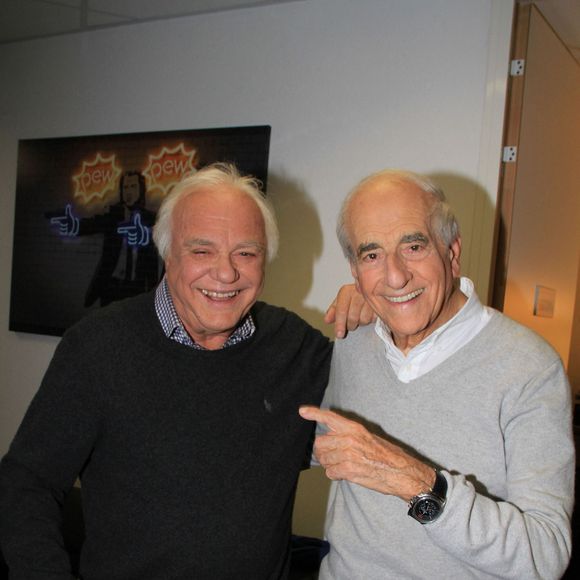 Exclusif - Laurent Cabrol, Jean-Pierre Elkabbach - Les invités de l'émission "L'instant de Luxe" à Paris le 5 octobre 2021. © Philippe Baldini/Bestimage