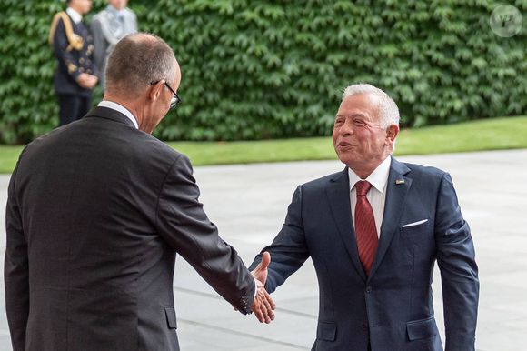 Réception du roi de Jordanie Abdullah II bin al Hussein et du chancelier fédéral Friedrich Merz CDU - Berlin - 29/07/2025 © PsnewZ/Bestimage
