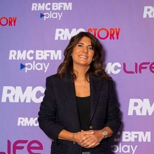 Estelle Denis lors de la conférence de presse de rentrée des chaînes du groupe RMC-BFM à Paris, le 17 septembre 2025.
Pierre Perusseau / Bestimage