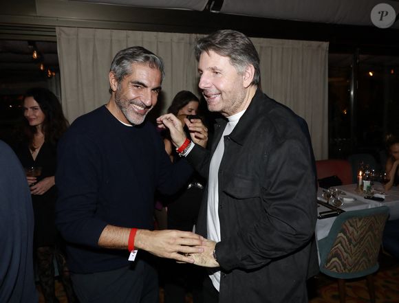 Exclusif - Ary Abittan et Philippe Lellouche aux Jardins du Presbourg à Paris, le 6 novembre 2025.

Photo : Marc Ausset-Lacroix / Bestimage