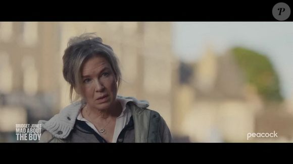 Renée Zellweger dans le film baptisée Bridget Jones : Folle de lui, dont la sortie au cinéma est prévue en 2025. © Universal Pictures/Peacock via