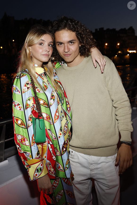 Vittoria de Savoie et un ami lors de la soirée d'anniversaire de Joalukas Noah, fils de Yannick Noah et Isabelle Camus, pour ses 18 ans à Paris le 10 juin 2022.© Cyril Moreau / Bestimage