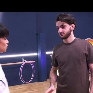 Nino Mosa et Eve Gilles lors de leur premier prime de "Danse avec les stars", le 14 février 2025, sur TF1