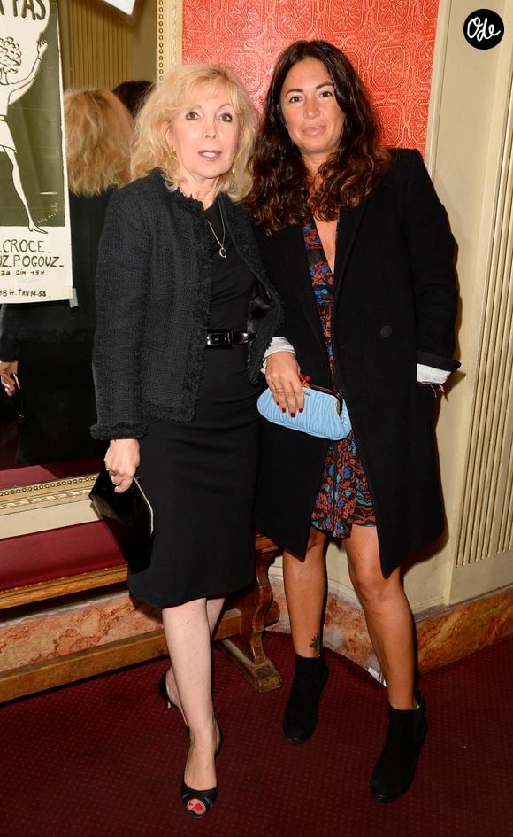 Maryse Wolinski et sa fille Elsa Wolinski - Générale de la pièce "Je ne veux pas mourir idiot" de Georges Wolinski au théâtre Déjazet pour 30 représentations exceptionnelles à Paris, le 4 septembre 2015. © COADIC GUIREC / BESTIMAGE