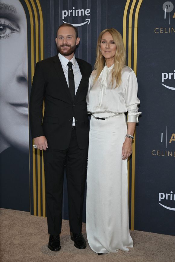 Celine Dion et son fils René-Charles Angélil à la projection du documentaire "I am : Celine Dion" à New York le 17 juin 2024. (STARMAX / BESTIMAGE).