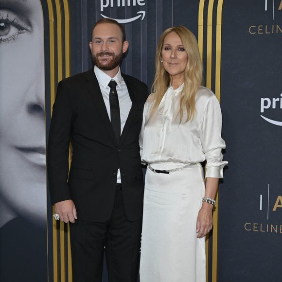 Celine Dion et son fils René-Charles Angélil à la projection du documentaire "I am : Celine Dion" à New York le 17 juin 2024. (STARMAX / BESTIMAGE).