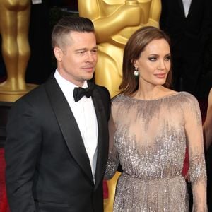 Angelina Jolie et Brad Pitt - 86ème cérémonie des Oscars à Hollywood, le 2 mars 2014. © STARMAX / BESTIMAGE