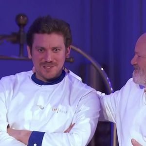 Philippe Etchebest en larmes face à Charles après son élimination de "Top Chef 2025", épisode du 4 juin, sur M6
