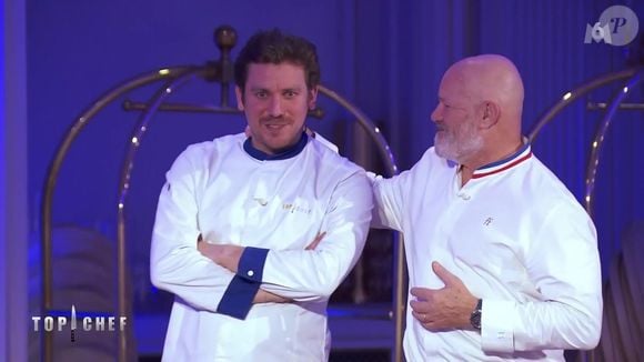 Philippe Etchebest en larmes face à Charles après son élimination de "Top Chef 2025", épisode du 4 juin, sur M6