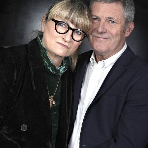 Portrait de Christine Bravo avec son mari Stéphane Bachot à Paris, le 16 janvier 2023.
© Cédric Perrin/Bestimage
