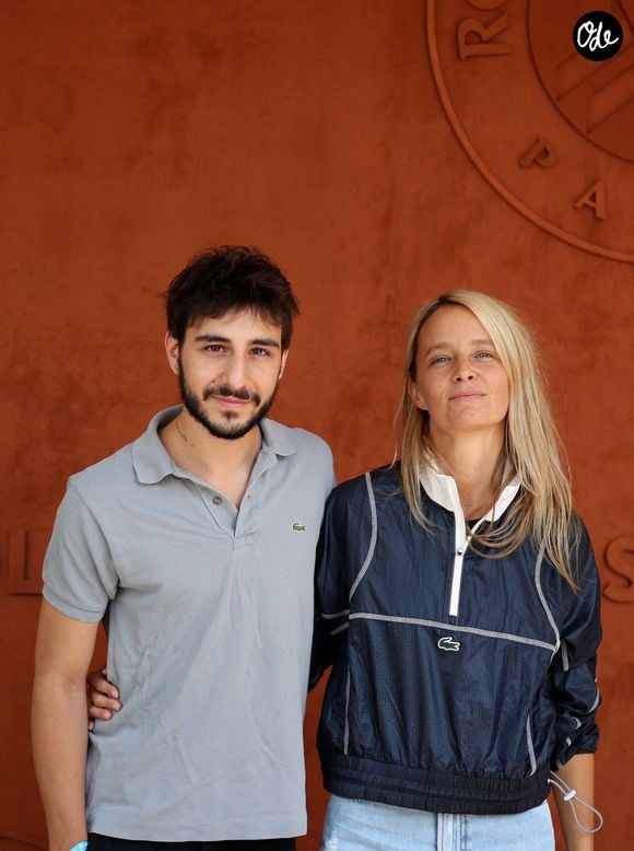 Ben Attal et sa compagne Jordane Crantelle au village lors des Internationaux de France de Tennis de Roland Garros 2023. Paris, le 7 juin 2023. © Jacovides / Moreau / Bestimage