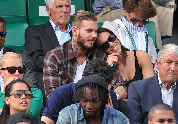 M. Pokora (Matt Pokora) et Scarlett assistent aux Internationaux de France de tennis de Roland Garros à Paris le 2 juin 2014. © Giancarlo Gorassini/Bestimage