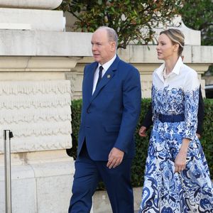Le prince Albert II de Monaco et la princesse Charlene de Monaco ont ouvert la 17eme édition du Monaco Blue Initiative, (MBI), au Musée Océanographique de Monaco, le 27 mai 2026.
© Claudia Albuquerque/Bestimage