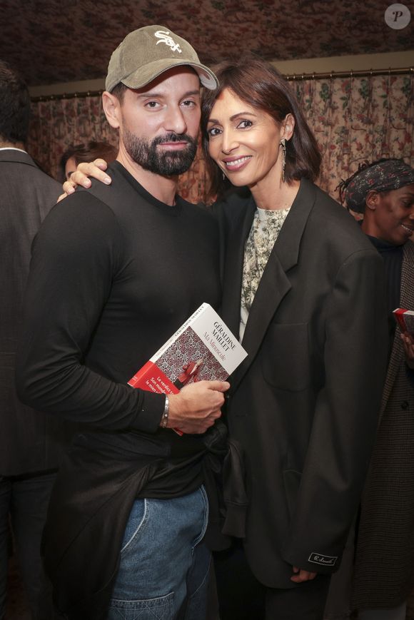 Exclusif - Hugo Manos, Géraldine Maillet - Séance de dédicace du nouveau livre de Géraldine Maillet "Ma Minuscule" à Paris le 24 septembre 2024. © Jack Tribeca / Bestimage