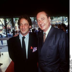 Vincent Lindon et Jacques Chirac à Paris en 1994. ©Bestimage