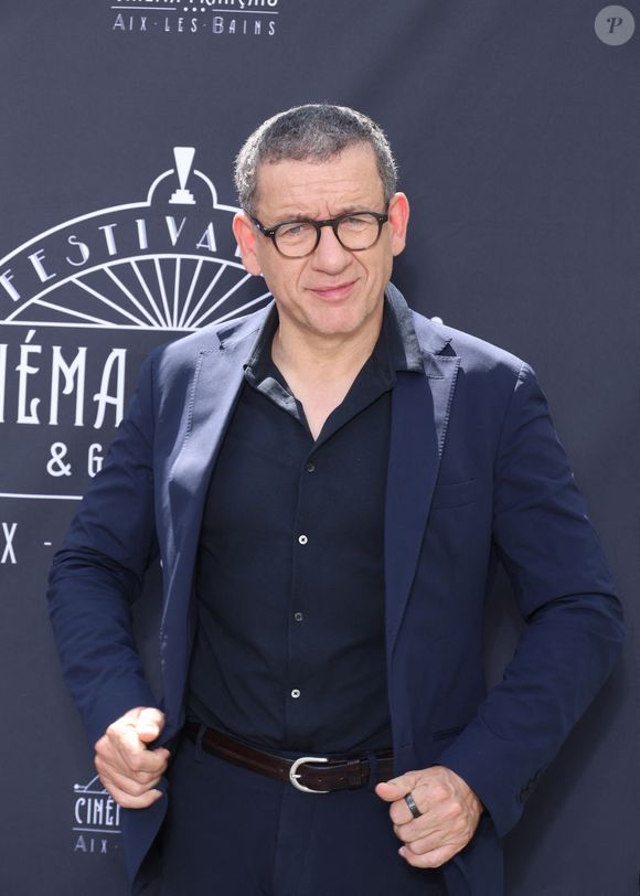 Dany Boon lors de la présentation de son film "Regarde" au Festival du Cinéma Francais et de la gastronomie d'Aix-les-Bains, France, le 3 juin 2025. © Denis Guignebourg/Bestimage