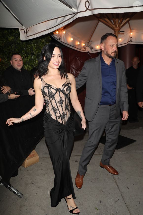 Demi Lovato sort de l'after-party des Grammys qui s'est tenue au Bar Marmont à Los Angeles après la 68ème édition des Grammy Awards. @Backgrid USA / Bestimage