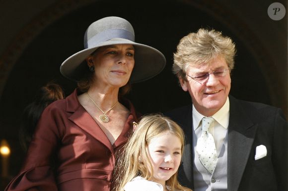 La princesse Caroline de Monaco, la princesse Alexandra et Ernst August de Hanovre assistent, depuis le balcon du palais, le 19 novembre 2007. Photo par ABACAPRESS.COM