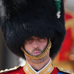 Le prince William lors de la cérémonie Trooping the Colour à Londres, le 14 juin 2025. 
© Jams Whatling / Bestimage