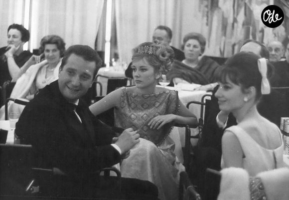 14 janvier 1962 - La princesse Paola, le prince Albert et Audrey Hepburn  (Crédit photo : © Keystone Press Agency/ZUMA Press Wire)