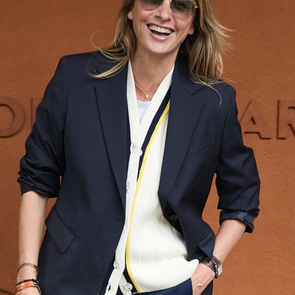 Sarah Poniatowski - Les célébrités au village lors des Internationaux de France de tennis de Roland Garros 2024 à Paris. Le 5 juin 2024. 
© Jacovides-Moreau/Bestimage