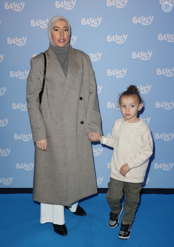 Exclusif - Sarah Magnier et sa fille - Première du spectacle "Bluey" aux Folies Bergère à Paris le 21 décembre 2024.