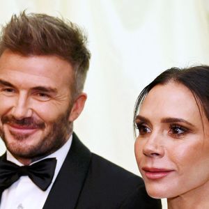 David Beckham et Victoria Beckham à la réception "Slow Food" au domaine du roi Charles III dans le Gloucestershire, le 7 février 2025 ©Alpha Press