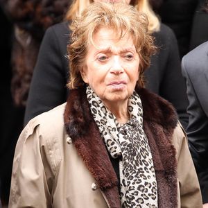 Marthe Mercadier - Obsèques de Rosy Varte en l'église arménienne à Paris le 19 janvier 2012. AGENCE / BESTIMAGE