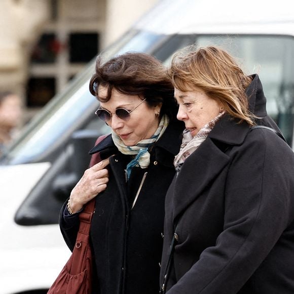 Michèle Bernier - Obsèques d'Isabelle Mergault à la Coupole du Père-Lachaise à Paris le 30 mars 2026. © Cyril Moreau - Dominique Jacovides / Bestimage