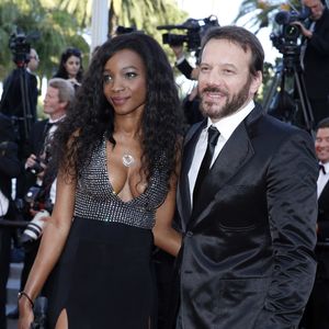 Samuel Le Bihan et Daniela Beye - Montée des marches du film "Inside Out" lors du 68e Festival International du Film de Cannes, à Cannes le 18 mai 2015. BORDE-MOREAU / BESTIMAGE
